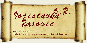 Vojislavka Rašović vizit kartica